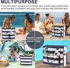 Bluboon Waterproof Beach Tote Pool Bags for Women Ladies Extra Large Carry On Bag With Wet Compartment for Weekender Travel