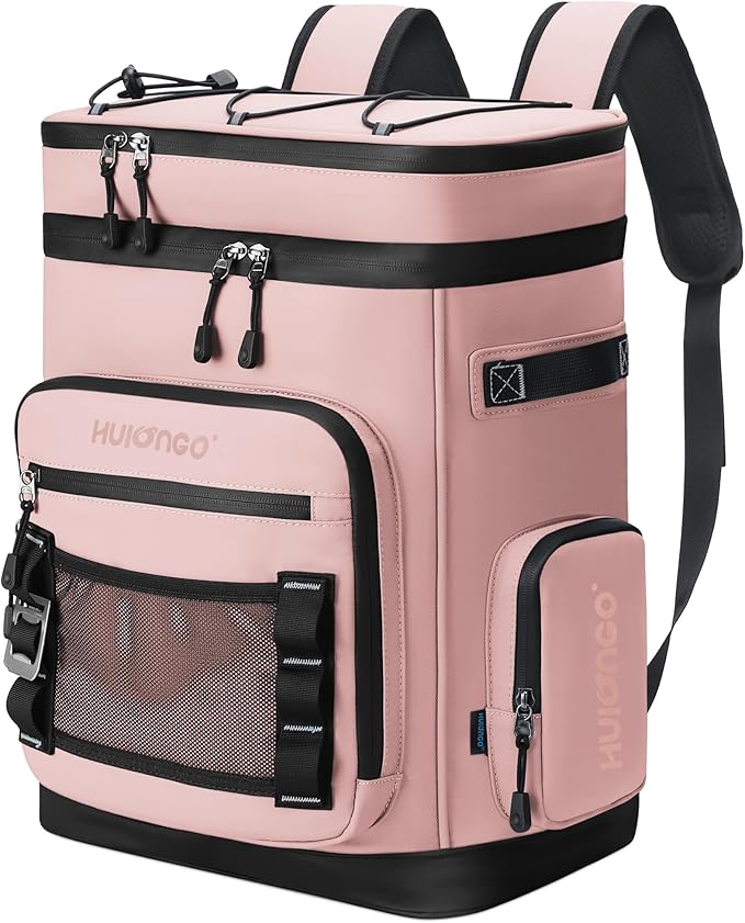 Large Waterproof Insulated Cooler Backpack for Men & Women, Leak Proof Cooler Backpack for Camping, Beach, Fishing, Picnic, Travel, Outdoor, 30L, 48Cans