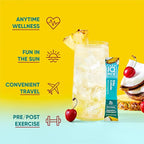 IQMIX Hydration Electrolyte Powder – 4-in-1 Formula for Hydration, Mental Clarity, Mood and Recovery – Sugar-Free Drink Mix, Keto, Magnesium L-Threonate, Lion’s Mane – 20 Count Tropical Variety Pack