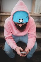 ATNKE LED Lighted Beanie Hat,USB Rechargeable 4 LED Running Headlamp Bright Cap with The Light Gifts for Men and Women