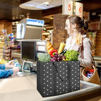 Fab totes 14 Pack Reusable Grocery Bags 35L Large Capacity Waterproof Tote Bags for Shopping and Picnic with Sturdy Handles