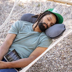 HEST Camping Pillow - Temperature Resilient, Memory Foam, Packable Travel Pillow
