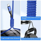 Durcord USB C Cable, Upgarded 2Pack 1ft Fast Charging USB Type C Charging Cord Cable, Type C Charger Premium Nylon Braided USB Cable Compatible with iPhone 15 Pro/Plus/Max/Android/Phone/Pad-Blue
