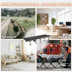 KingCamp Oversized XXL Camping Cot, Folding Portable Lightweight Ultralight Large Wide Heavy Duty 551lbs Sleeping Bed for Adult Backpacking Outdoor Travel Hiking Tent, Black