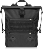 Xtreme Sight Line ~ AQUA RT~S Water-Proof Faraday Backpack ~ Sleek, Compact, Blocks RF and EMF ~ Stone ~ Dimensions: (roll-top closed): 17" tall by 13.5" wide by 4.5" deep