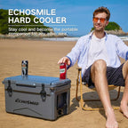 EchoSmile 25/30/35/40/60/75 Quart Rotomolded Cooler, Built to Stand up to The Rigors of The Journey