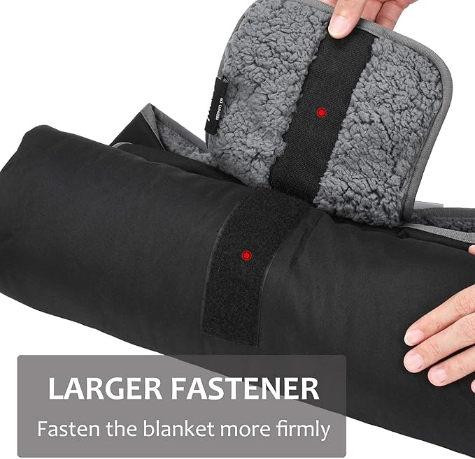 Tirrinia Large Waterproof Outdoor Blanket, Soft Warm Windproof Stadium Blanket with Sherpa Fleece and Foldable for Outdoor Sport, Baseball, Football, Beach, Concerts, Car