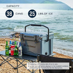 EchoSmile 25/30/35/40/60/75 Quart Rotomolded Cooler, Built to Stand up to The Rigors of The Journey