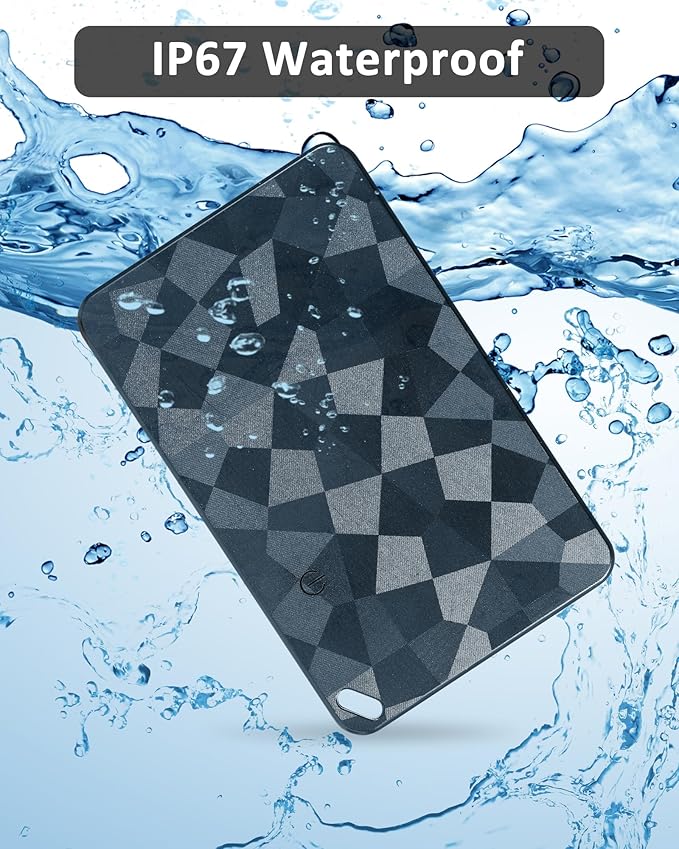 Card Tag Wallet GPS Tracker: Rechargeable Smart Finder (iOS Only) for Apple Find My - Bluetooth Tracking Tags with Up to 4 Month Battery for iPhone - Key Track and Item Locator for Bags, Passport