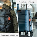 Puroma 2 Pack TSA Approved Luggage Locks, 4 Digit Combination Travel Cable Locks Resettable Code Lock with Zinc Alloy Body for Suitcase, Toolbox, Backpack, Bag, Gym Locker (Basic Robust Orange)