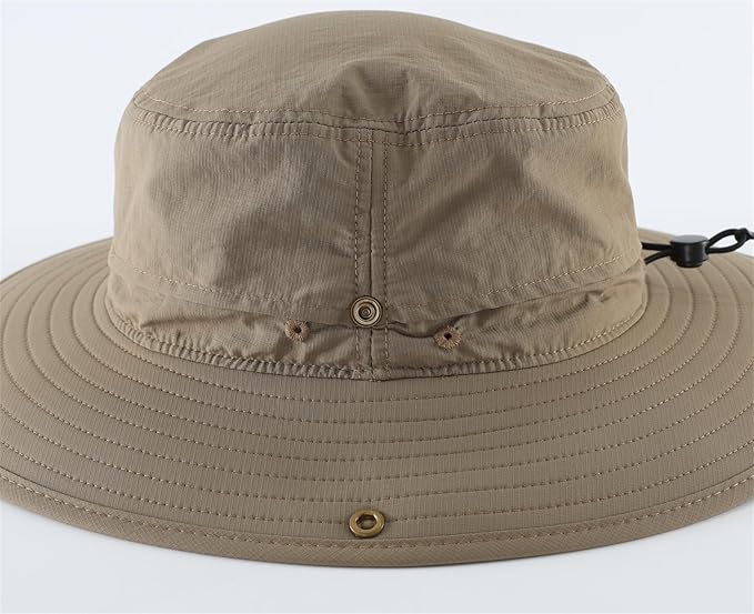 Connectyle Sun Hat for Men Women Outdoor UV Protection Safari Hat for Fishing Hiking Gardening Breathable Cowboy Hat UPF50