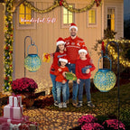 Homeimpro Solar Big Lanterns Outdoor Waterproof Garden Gifts Mom, Metal Table Lights for Patio, Yard Art, Mothers Day Bithday Gifts for Women Men(1Pack, Teal Blue)