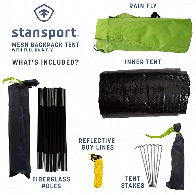 Stansport 2 Person Camping Tent