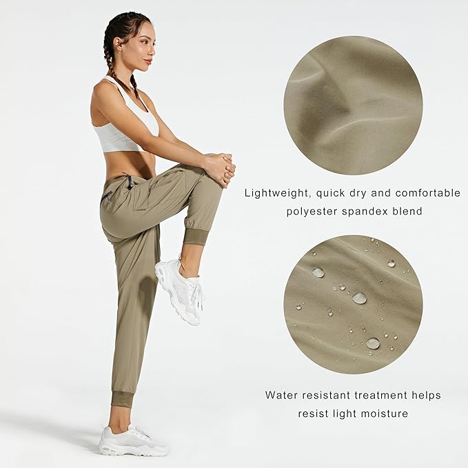 Libin Women's Cargo Joggers Lightweight Quick Dry Hiking Pants Athletic Lounge Casual Travel