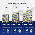 FUL Disney Stamps 22 Inch Carry On Luggage, Hardshell Rolling Suitcase with Spinner Wheels, Multi