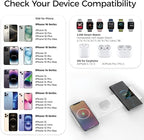 3 in 1 Magnetic Wireless Charger (White)