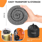 Travel Pillow - Hooded Neck Pillow Airplane Memory Foam Filling for Plane, Office, Cars Sleeping, Road Trip, Long Flights, Airplane Travel Essentials, Includes Eye Mask & Earplugs (Dark Gray)