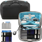 VanFn Electronics Travel Organizer Storage Bag, Travel Accessory Handle Bag, Gadgets Pouch, USB Cable, Travel Friendly Electronics Organizer P.Travel Series