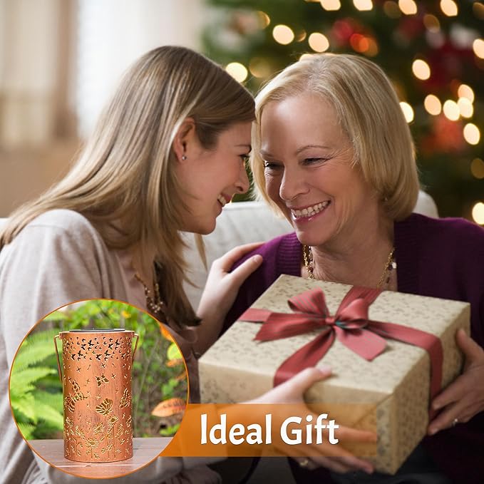 Butterfly Solar Lanterns Outdoor Waterproof, Birthday Gifts for Women Mom Grandma, Hanging Solar Lights for Yard, Patio, Porch, Garden Decor, Christmas Gifts for Her/Him