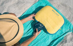 Ballast Cool Combo Beach Pillow - One Inflatable Pillow + One Cooling Pack Bundled Together, The Best Way to Chill at The Beach, Pool, Or Camping (Sunshine Yellow)