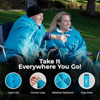 Puffy Blanket for Cold Weather - Down Camping Blanket with Sustainable Insulation, Lightweight & Warm Outdoor Camping Quilt, Water-Resistant, Compact & Packable