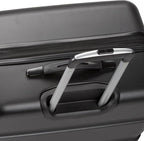 SwissGear 7366 Signature Hardside Expandable Luggage with Spinner Wheels, TSA Lock, Black, Checked-Medium 23-Inch