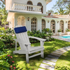 2 Pcs Outdoor Chaise Pillows, Headrest Pillow for Patio Chaise Lounge Chair with Adjustable Elastic Stripe Head Resting Pillows for Recliner Office Chair, Dark Blue