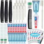 Ziliny 60 Pcs Basic Toiletry Set Homeless Hygiene Kits Homeless Care Package Supplies Travel Toiletry Bulk for Men Women Charity Reusable Supplies