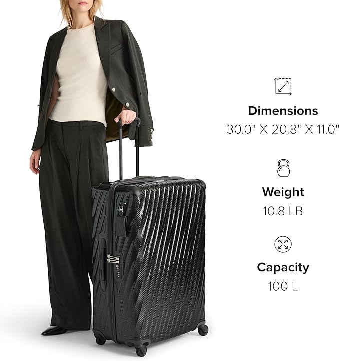 TUMI - 19 Degree Lite 4 Wheel Luggage - Lightweight and Highly Durable, Modern Contour, Hard Shell Men's and Women's Suitcase - 30" Extended Trip Packing Case, Blush
