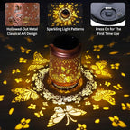 Solar Lanterns Outdoor Waterproof, AOSITE 2 Pack Butterfly Hanging Solar Lights Lantern Metal LED Lanterns Outdoor Decorative Gifts for Women Men, Garden Decor Lantern for Patio Yard Front Porch