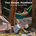 Kootek Camping Hammock, Portable Hammocks with Tree Straps & Attached Carry Bag, Camping Essentials Gear, Perfect for Outside Indoor Hiking Beach Backpack Travel