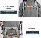 MOUNTAINTOP 70L Internal Frame Backpack Camping Backpacking Hiking Backpack for Men Women with Rain Cover