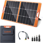 Solar Panels 100Watt Portable 24% High-Efficiency 18V Foldable Solar Charger with USB Outputs for Power Stations, Phones, IP65 Waterproof Perfect for Camping, RVing, Home Backup and Off-Grid Blackouts