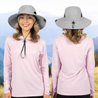 SUN CUBE Wide Brim Sun Hat Men Women, Fishing Hats Sun UV Protection, Mens Hiking Bucket Hat Safari Beach Boonie, UPF 50+