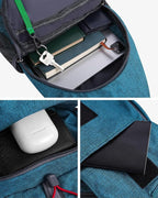 WATERFLY Packable Small Crossbody Sling Backpack Shoulder Chest Bag Daypack for Hiking Traveling