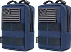 2 Pack Molle Pouches - Tactical Compact Water-Resistant EDC Pouch