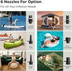 ACACIA Paddle Board Pump, Dual Stage Inflation SUP Pump, 30% Faster Electric Air Pump, 16 PSI 6000mAh Battery Air Pump for Stand Up Paddle Boards, Air Mattresses