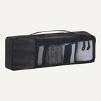 Amazon Essentials 4-Piece Packing Cubes Travel Accessories Set, Luggage Organizer with Double Zipper, Mesh Top, 100% Polyester, Slim, Black (Previously Amazon Basics)