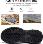 CAMELSPORTS Hiking Shoes Men Lightweight Non-Slip Breathable Sneakers Low Top Walking Shoes for Outdoor Trailing Trekking Walking Climbing