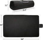 Tirrinia Large Waterproof Outdoor Blanket, Soft Warm Windproof Stadium Blanket with Sherpa Fleece and Foldable for Outdoor Sport, Baseball, Football, Beach, Concerts, Car