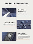 SKYSPER 15L Lightweight Small Hiking Backpack for Women Men, Foldable Travel Daypack, Packable Camping Backpack, Mini Outdoor Hiking Bag (Darkblue)