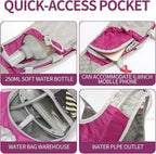 Hydration Pack Backpack, Lightweight Water Backpack with 2L Leakproof Hydration Bladder Daypack for Men Women,Running Hydration Vest for Outdoor Trail