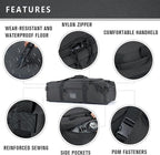 105l Large Duffel Bag For Travel, Gym & Sports - Water Repellent Polyester, Hidden Straps, Shoe Compartment - Perfect Luggage Duffle Bag Or Backpack For Men & Women
