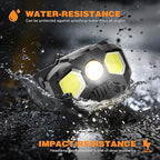 Rechargeable Headlamp with Red/Green/White 14 Modes, 1400 Lumens LED Head lamp Ultra-Bright Headlamp Rechargeable, Motion Sensor Headlamp with Memory Function, Ideal for Outdoor Camping, 1 Pack