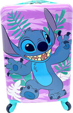 Fast Forward Kids Licensed Hard-Side 20” Spinner Luggage Lightweight Carry-On Suitcase (Stitch)