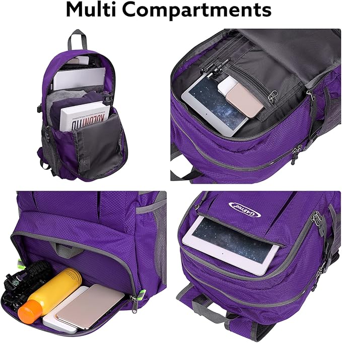 G4Free 40L Lightweight Packable Hiking Backpack, Waterproof Travel Daypack