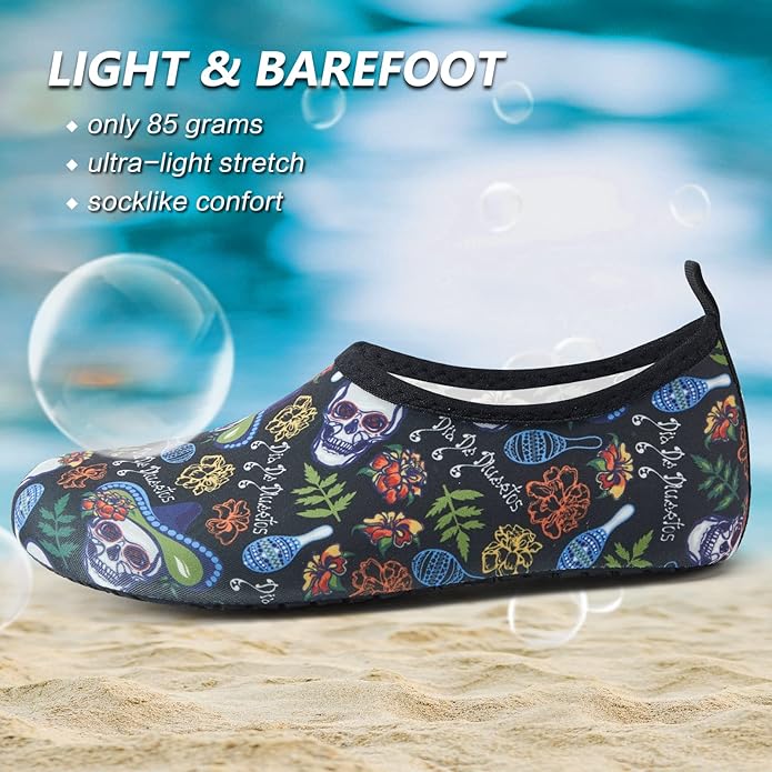 Deevike Water Shoes for Women Men Barefoot Quick-Dry Aqua Socks Slip-on for Beach Swim Surf Yoga Exercise