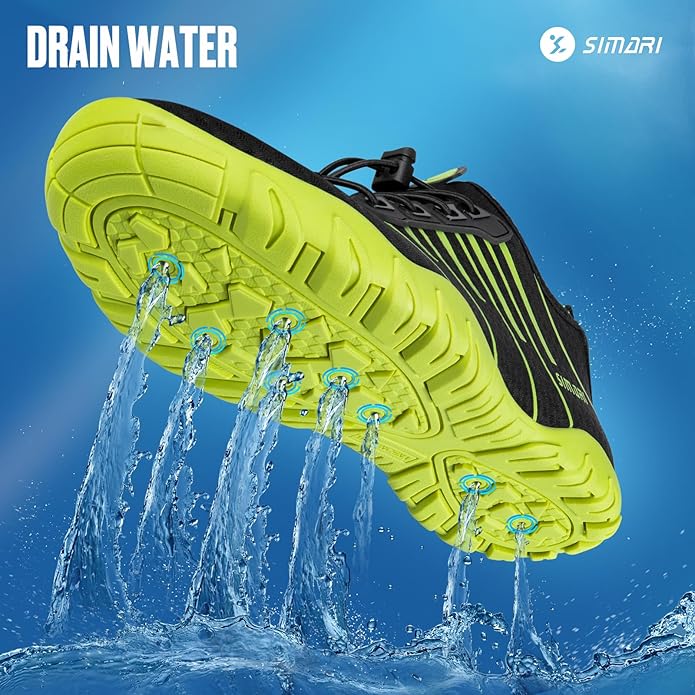 SIMARI Water Shoes for Women Men - Barefoot Quick-Dry Aqua Socks | Lightweight Swim Shoes for Surfing, Swimming, Beach Sports, Kayaking, Diving | Non-Slip Design