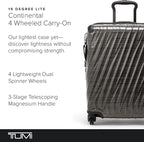TUMI - 19 Degree Lite 4 Wheel Luggage - Lightweight and Highly Durable, Modern Contour, Hard Shell Men's and Women's Suitcase - 21.75" Continental Carry-On, Black Graphite