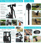 Survival Gear Professional Kit and Large Camping Backpack,First Aid Kit for Adventure Outdoor Hiking Accessories